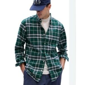 Denim & Supply Ralph Lauren Plaid Button Down Shirt Mens XL Green Long Sleeve